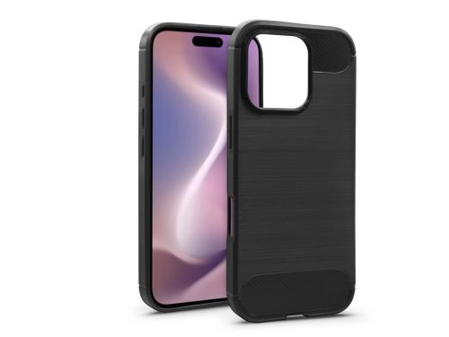 Apple iPhone 16 Pro szilikon hátlap - Carbon - fekete