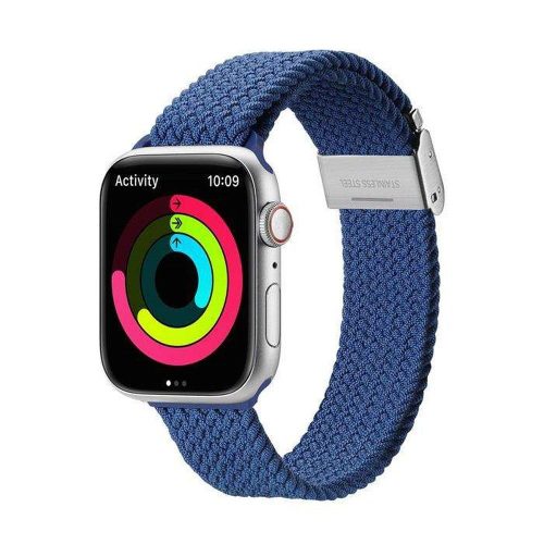 DUX DUCIS Mixture Pro - nyújtható fonott szíj Apple Watchhoz 38/40/41mm kék