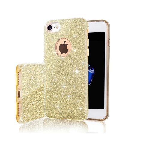 Glitter (3in1) - Apple iPhone 16 Pro (6.3) arany szilikon tok