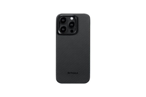 PITAKA MAGEZ CASE 4 IPHONE 15 PRO 6.1 MAGSAFE KOMPATIBILIS TOK FEKETE-SZÜRKE