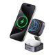 2in1 Inductive Qi Charger Ugreen W702 for iPhone, AirPods, 15W (gray)