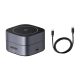 Qi Inductive charger 2in1 for iPhone, AirPods Ugreen W256, 20W (black) + USB-C to USB-C cable 1m