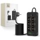 Tech-Protect PC6X6 Power Strip 3xUSB-A, 3xUSB-C, 6xAC 200cm Black