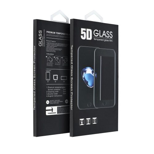 iPhone 16 Pro 5D Full Glue Tempered Glass üvegfólia (MATT)  fekete