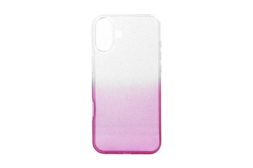 SZÍNÁTMENETES CSILLOGÓS TPU TOK IPHONE 16 6.1 PINK