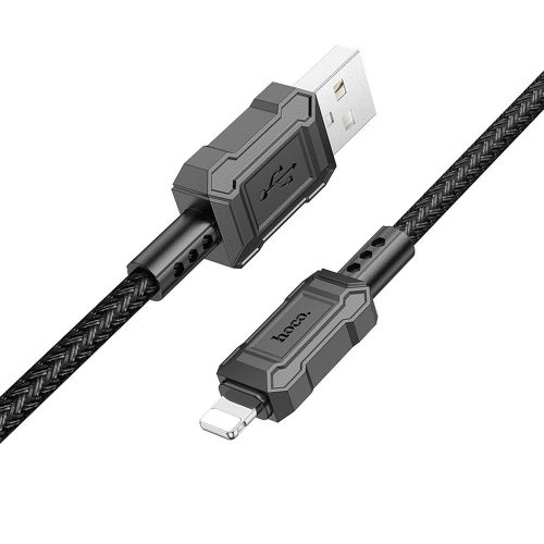 HOCO kábel USB iPhone Lightning 8 tűs 2,4A Leader X94 fekete