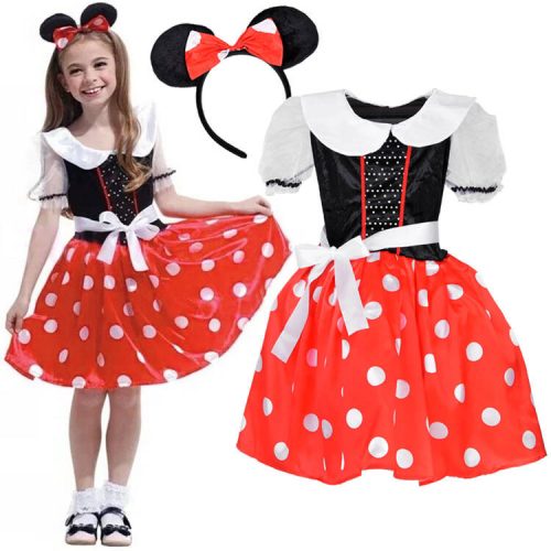 Aranyos Minnie egér jelmez lányoknak L/XL ZA5280