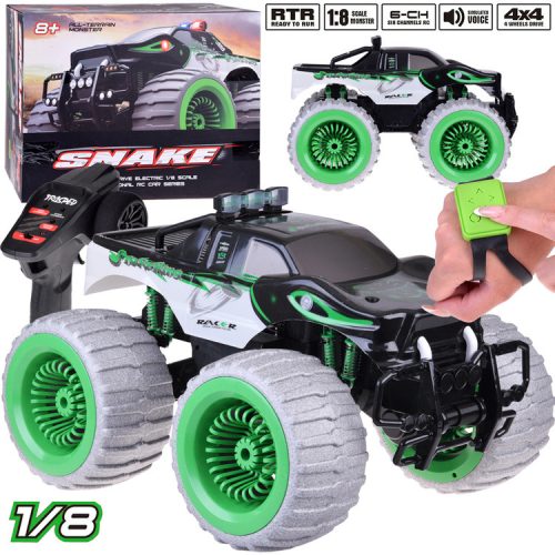 Giant Car Monster Snake 4x4 zenei fények 360 fokban sodródnak. RC0633 távirányító