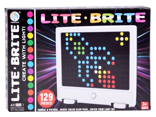 LED mozaik tábla lámpákkal puzzle Lite brite ZA4188