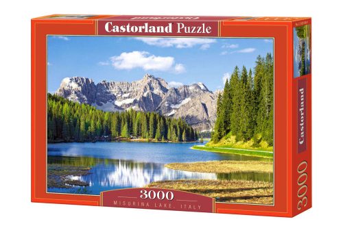 Puzzle 3000 db. Misurina-tó, Olaszország