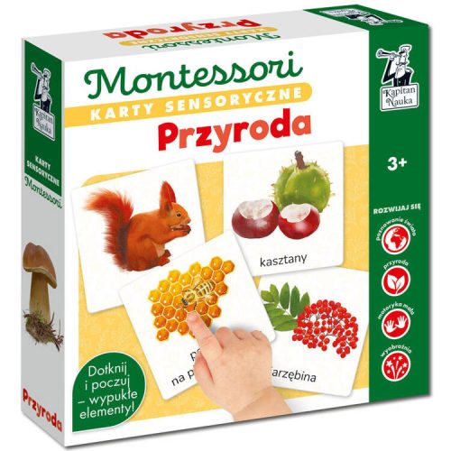 Érzékszervi kártyák. Nature 3+ Montessori kártyák illusztrációkkal KS1018