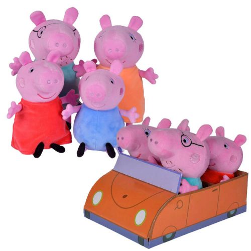 Simba Mascot Peppa Pig George Mom Apu Pig az autóban ZA5436