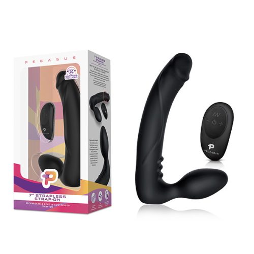 Pegasus - 7” Strapless Silicone Strap-On