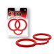 SEX EXTRA - SILICONE CUFFS RED