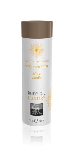 Shiatsu Luxury body oil edible - Vanilla 75ml