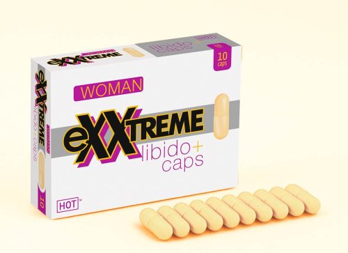 exxtreme Libido Caps woman - étrend-kiegészítő kapszula nőknek B3 és B9 vitaminnal 1 x 10 darab