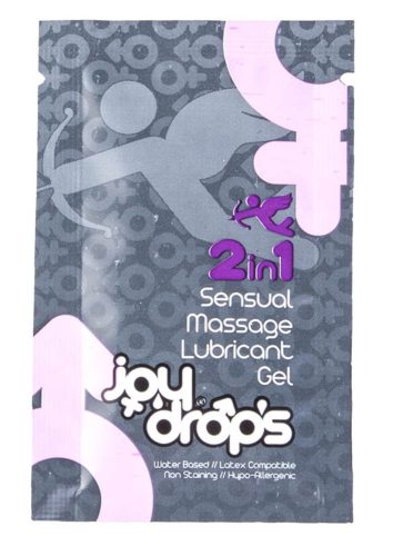 2 in 1 Sensual Massage Lubricant Gel - 5ml sachet natural